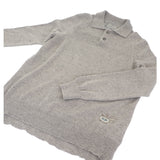 ディオール Dior オーバーサイズ ポロニット M 243M830AT449 ポロシャツ カシミヤ グレー メンズ【中古】【ABランク】