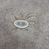 ディオール Dior オーバーサイズ ポロニット M 243M830AT449 ポロシャツ カシミヤ グレー メンズ【中古】【ABランク】