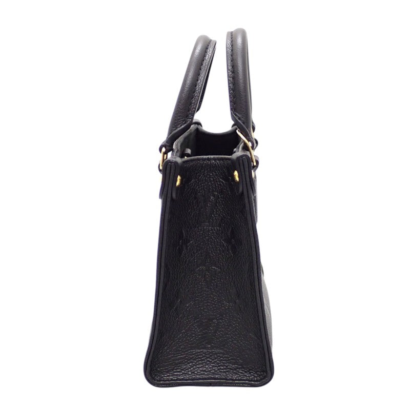ルイヴィトン LOUIS VUITTON オンザゴーBB M46993 2WAYバッグ ハンドバッグ ショルダーバッグ モノグラムアンプラント ブラック レディース【中古】【Aランク】