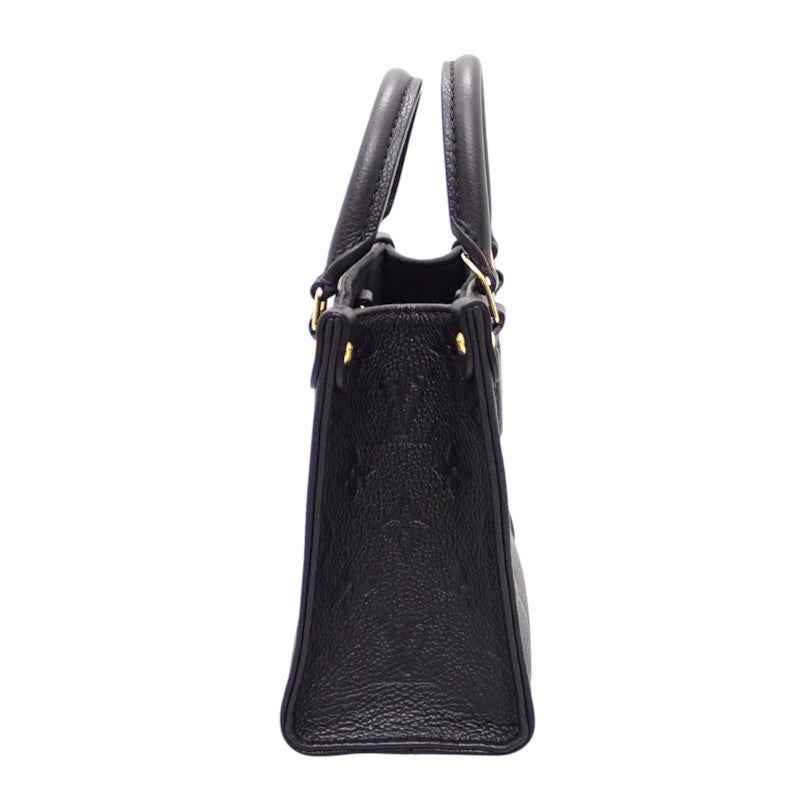 ルイヴィトン LOUIS VUITTON オンザゴーBB M46993 2WAYバッグ ハンドバッグ ショルダーバッグ モノグラムアンプラント ブラック レディース【中古】【Aランク】