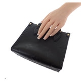 ルイヴィトン LOUIS VUITTON オンザゴーBB M46993 2WAYバッグ ハンドバッグ ショルダーバッグ モノグラムアンプラント ブラック メンズ レディース【中古】【Aランク】