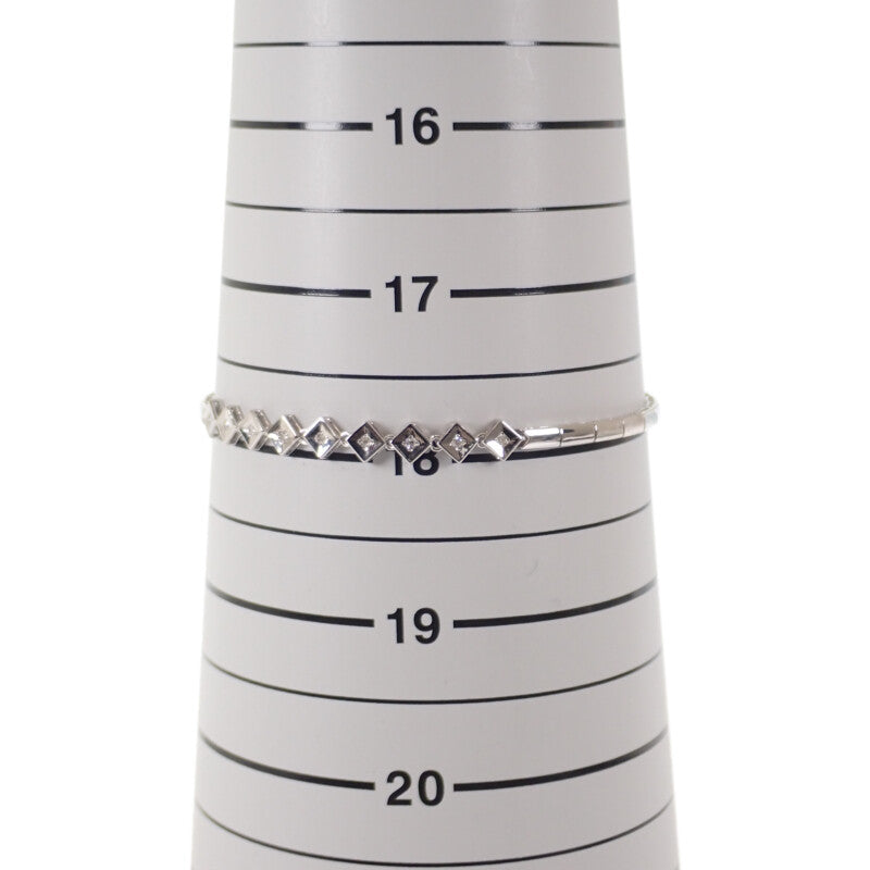 デザイン ジュエリー ブレスレット K14ホワイトゴールド ダイヤモンド レディース【中古】【Aランク】