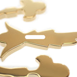 エルメス HERMES グランド・パラード 花火師 ピアス メタル ネイビー ブラック ゴールド レディース【中古】【Aランク】