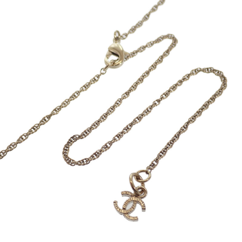 香奈兒 CHANEL COCO Mark A99269 項鍊 金屬 水晶 金色 女款 男款【中古】【A級品】