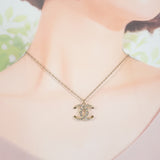 シャネル CHANEL ココマーク A99269 ネックレス メタル クリスタル ゴールド メンズ レディース【中古】【Aランク】