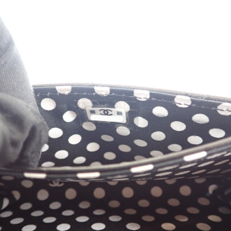 シャネル CHANEL CCパール フラット AP3813_B15723_94305 カードケース ラムスキン ブラック ゴールド金具 レディース【中古】【Aランク】