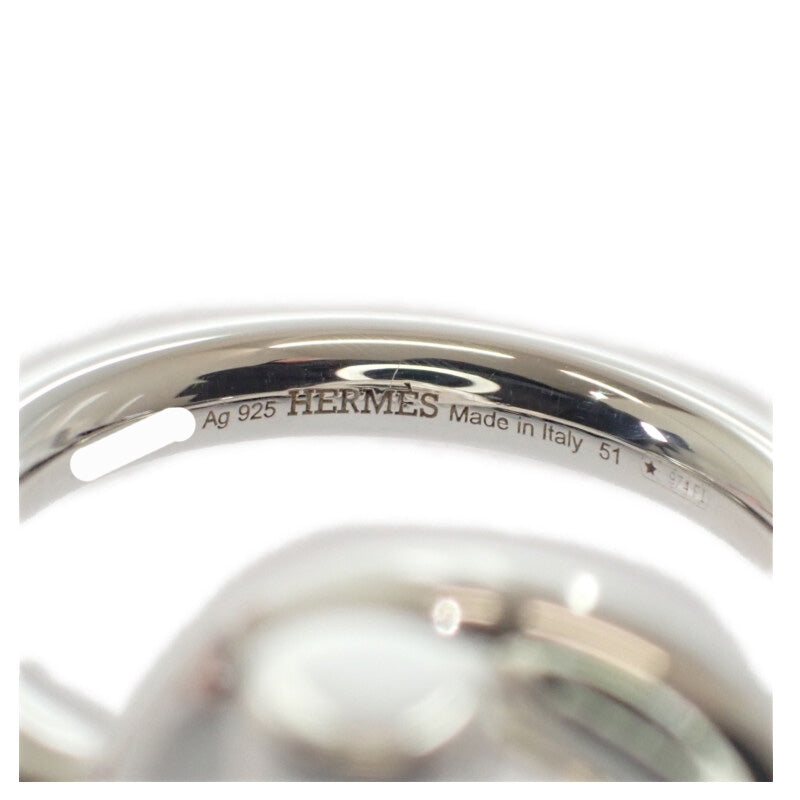 エルメス HERMES エシャペMM シェーヌダンクル 11号 H103658B_00051 リング シルバー925 シルバー 51 レディース【中古】【Aランク】