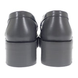 シャネル CHANEL ココマーク G45156 ローファー レザー グレー 37C レディース【中古】【Aランク】