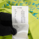 ルイヴィトン LOUIS VUITTON モノグラムプリント クルーネック M スウェット コットン ライム×ライトブルー メンズ レディース【中古】【Aランク】