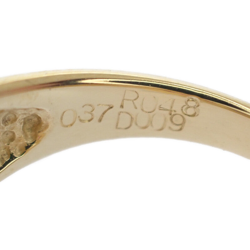 デザイン ジュエリー 11号 リング K18イエローゴールド サファイア ルビー ダイヤモンド レディース【中古】【Aランク】