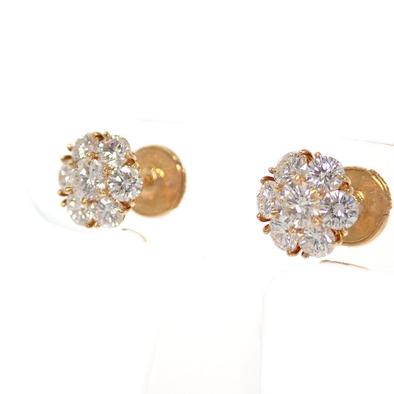 ヴァンクリーフ&アーペル Van Cleef & Arpels フルーレット VCARA48000 ピアス K18イエローゴールド ダイヤモンド レディース【中古】【Aランク】