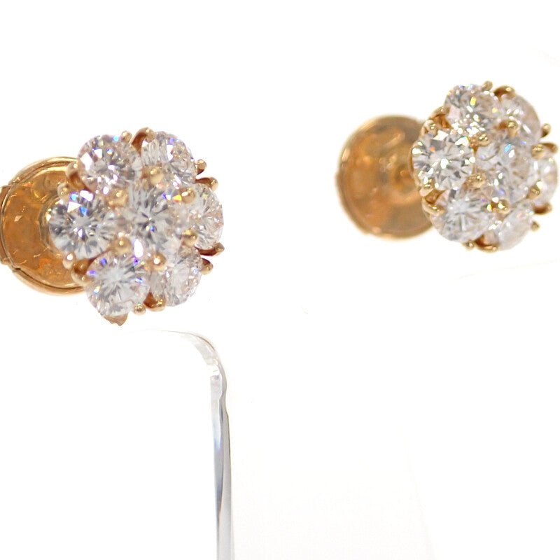 ヴァンクリーフ&アーペル Van Cleef & Arpels フルーレット VCARA48000 ピアス K18イエローゴールド ダイヤモンド レディース【中古】【Aランク】