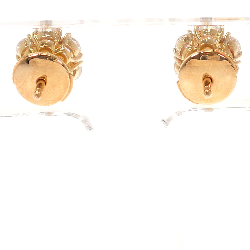 ヴァンクリーフ&アーペル Van Cleef & Arpels フルーレット VCARA48000 ピアス K18イエローゴールド ダイヤモンド レディース【中古】【Aランク】