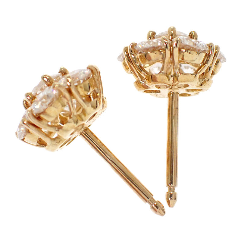 ヴァンクリーフ&アーペル Van Cleef & Arpels フルーレット VCARA48000 ピアス K18イエローゴールド ダイヤモンド レディース【中古】【Aランク】
