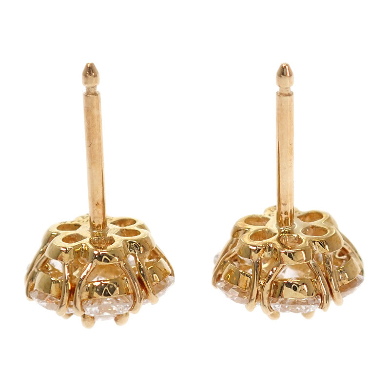 ヴァンクリーフ&アーペル Van Cleef & Arpels フルーレット VCARA48000 ピアス K18イエローゴールド ダイヤモンド レディース【中古】【Aランク】