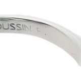 モーブッサン MAUBOUSSIN メ クラー ア トア 14号 54 リング K18ホワイトゴールド ブルートパーズ ダイヤモンド レディース【中古】【ABランク】