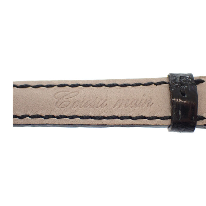 フランクミュラー FRANCK MULLER トノウカーベックスプティ 2500QZD4N 腕時計 K18イエローゴールド ダイヤモンド クオーツ シルバー文字盤 レディース【中古】【ABランク】