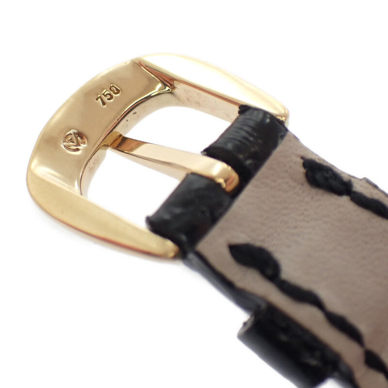 フランクミュラー FRANCK MULLER トノウカーベックスプティ 2500QZD4N 腕時計 K18イエローゴールド ダイヤモンド クオーツ シルバー文字盤 レディース【中古】【ABランク】