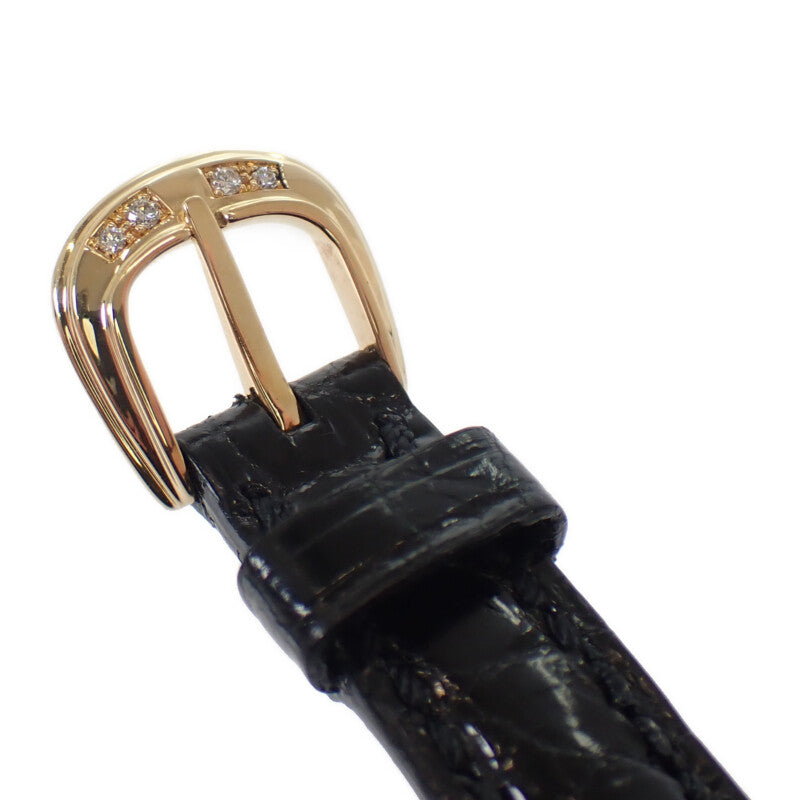 フランクミュラー FRANCK MULLER トノウカーベックスプティ 2500QZD4N 腕時計 K18イエローゴールド ダイヤモンド クオーツ シルバー文字盤 レディース【中古】【ABランク】