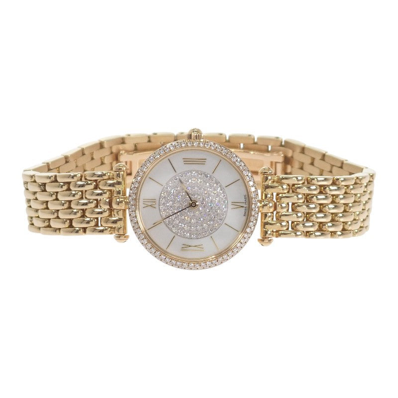 ヴァンクリーフ&アーペル Van Cleef & Arpels レディ アーペル 136632 腕時計 K18イエローゴールド ダイヤモンド クオーツ ホワイトシェル文字盤 レディース【中古】【Aランク】