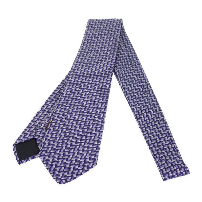 HERMES エルメス　ネクタイ　H織　パープル　スーツ　シャツ　カフス HERMES エルメス ネクタイ H織 パープル スーツ シャツ カフス シルク