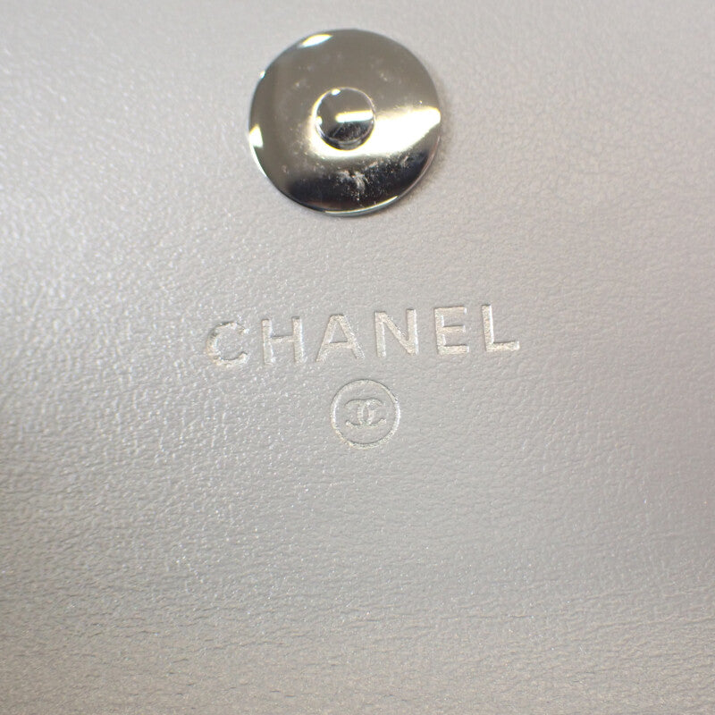 シャネル CHANEL スター チェーンベルトバッグ ミニ 2WAYバッグ ショルダーバッグ ラムスキン シルバー シルバー金具 レディース【中古】【Aランク】