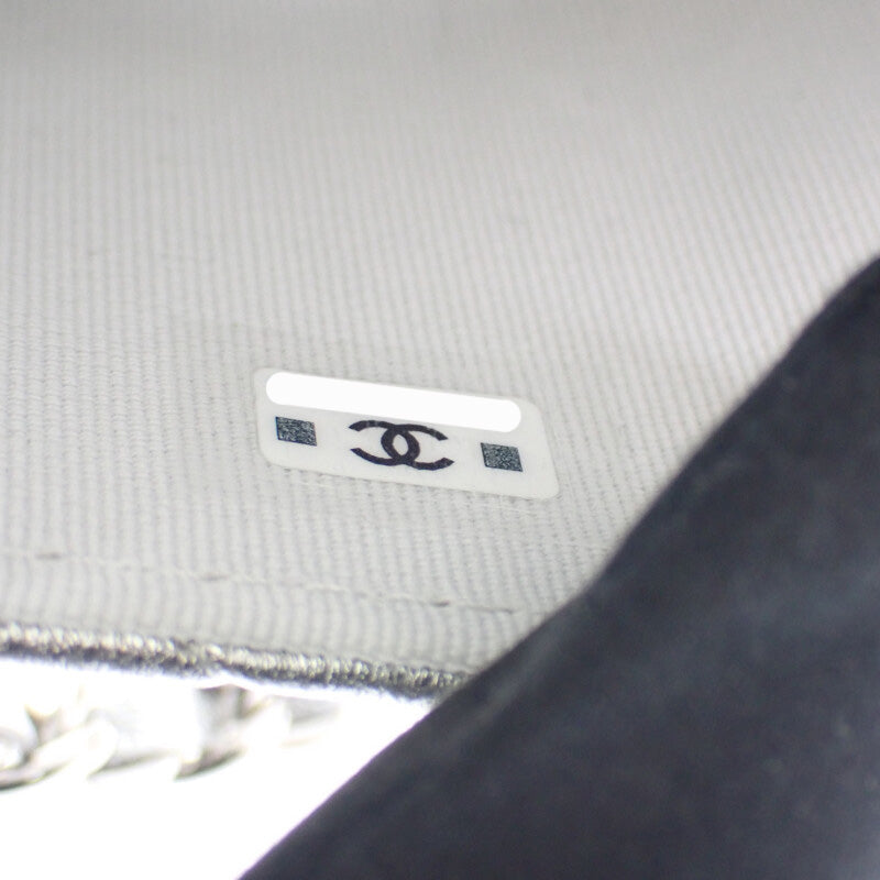 シャネル CHANEL スター チェーンベルトバッグ ミニ 2WAYバッグ ショルダーバッグ ラムスキン シルバー シルバー金具 レディース【中古】【Aランク】