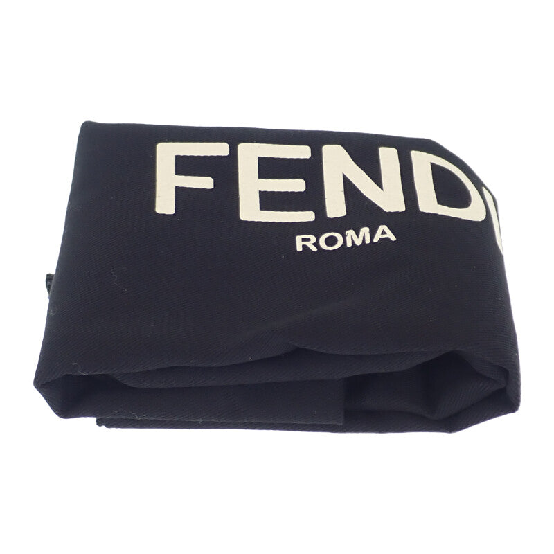 芬迪 FENDI 皮革腰包 7VA605-0AMAC 斜背包 皮革 黑色 銀色金屬件 男士 女士【中古】【A級品】