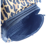プラダ PRADA レオパード バックパック 1BZ001 リュック・デイパック ナイロン ブラウン ブラック レディース【中古】【Aランク】