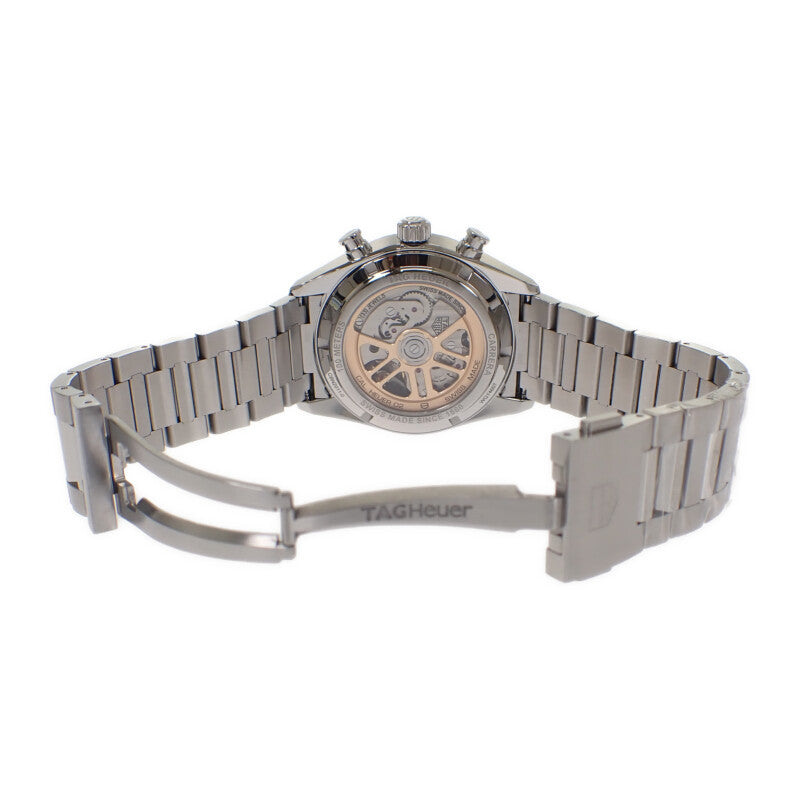 タグホイヤー TAG HEUER カレラ キャリバーホイヤー02 クロノグラフ CBN2011.BA0642 腕時計 ステンレススチール ブルー シルバー 自動巻き ブルー文字盤 メンズ【中古】【Aランク】