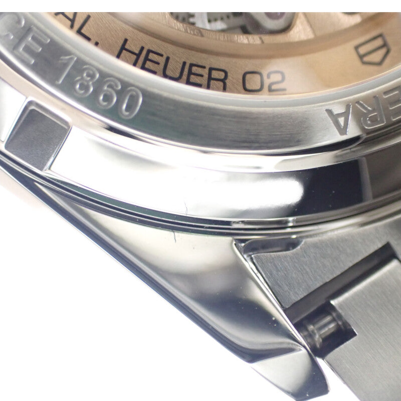 タグホイヤー TAG HEUER カレラ キャリバーホイヤー02 クロノグラフ CBN2011.BA0642 腕時計 ステンレススチール ブルー シルバー 自動巻き ブルー文字盤 メンズ【中古】【Aランク】