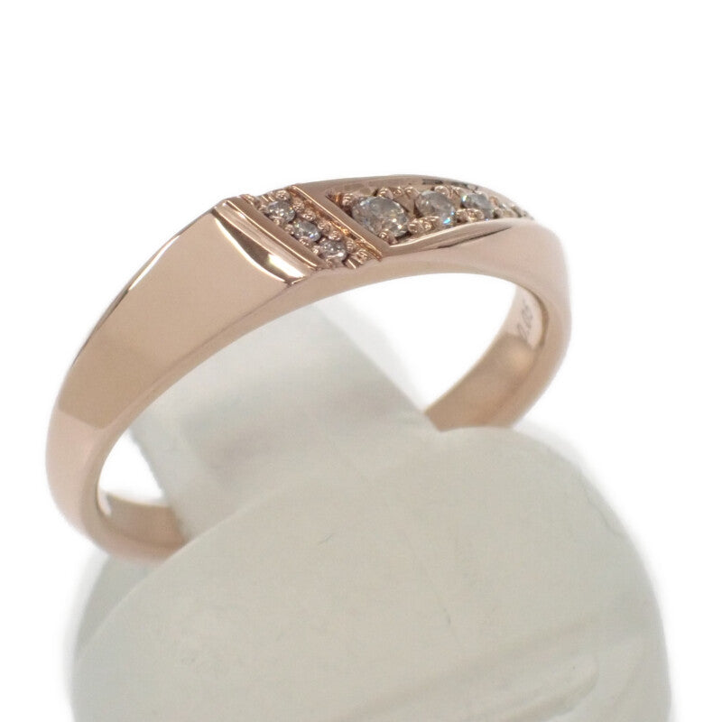 スタージュエリー STAR JEWELRY マリッジ シェイプオブライト 9号 2PR0727 リング K18ピンクゴールド ダイヤモンド レディース【中古】【Aランク】