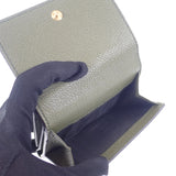 グッチ GUCCI ロゴ コンパクトウォレット ミニ 7316940E8IG3352 三つ折り財布 カーフ カーキ メンズ【中古】【Aランク】