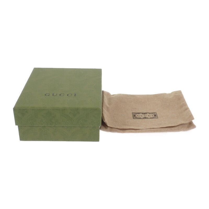 グッチ GUCCI ロゴ コンパクトウォレット ミニ 7316940E8IG3352 三つ折り財布 カーフ カーキ メンズ【中古】【Aランク】