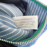 エルメス HERMES レ・カバン フラットポーチPM 自転車 H103759M02 ポーチ コットン ブルー レディース メンズ【中古】【Aランク】