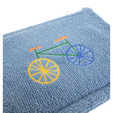 エルメス HERMES レ・カバン フラットポーチPM 自転車 H103759M02 ポーチ コットン ブルー レディース メンズ【中古】【Aランク】