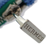 エルメス HERMES レ・カバン フラットポーチPM 自転車 H103759M02 ポーチ コットン ブルー レディース メンズ【中古】【Aランク】