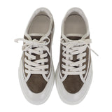 エルメス HERMES ゲット H231027Z_V1375 スニーカー カーフ シェーブル・ヴェロア ヴェール・ツンドラ ホワイト 24.5 レディース【中古】【Sランク】