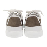 エルメス HERMES ゲット H231027Z_V1375 スニーカー カーフ シェーブル・ヴェロア ヴェール・ツンドラ ホワイト 24.5 レディース【中古】【Sランク】