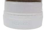 エルメス HERMES ゲット H231027Z_V1375 スニーカー カーフ シェーブル・ヴェロア ヴェール・ツンドラ ホワイト 24.5 レディース【中古】【Sランク】