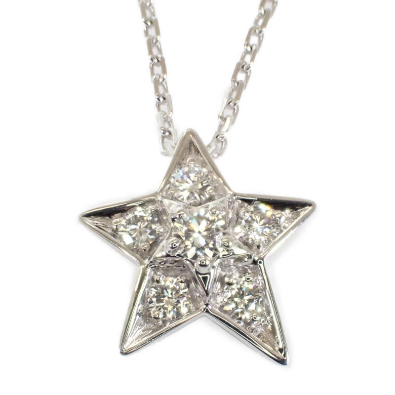 シャネル CHANEL コメット コレクション スモールモデル J2709 ネックレス K18ホワイトゴールド ダイヤモンド レディース【中古】【Aランク】