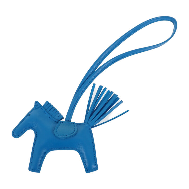 エルメス HERMES ロデオチャームPM バッグチャーム アニョーミロ ブルーザンジバル レディース メンズ【中古】【Aランク】