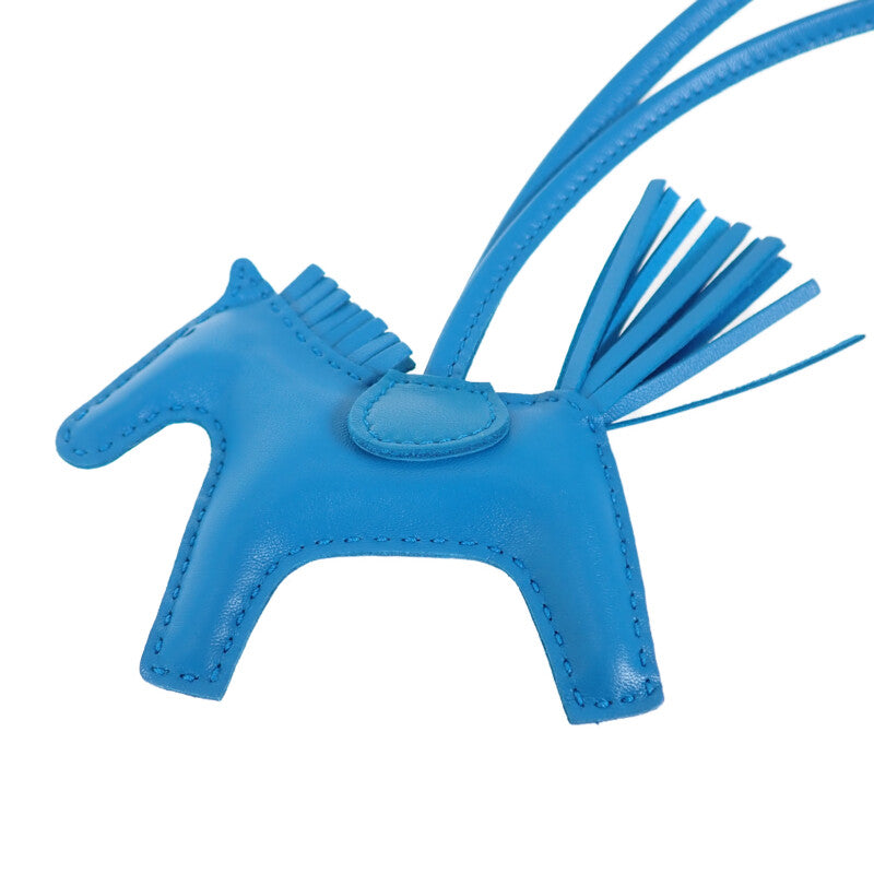 エルメス HERMES ロデオチャームPM バッグチャーム アニョーミロ ブルーザンジバル レディース メンズ【中古】【Aランク】