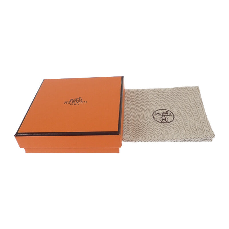 愛馬仕 HERMES H行星 袖扣 金屬 銀 黑色 男士【中古】【A級】