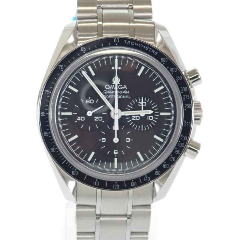 【商談中/対象者以外注文不可】【並行輸入品】オメガ OMEGA スピードマスター ムーンウォッチ プロフェッショナル 311.30.42.30.01.006 腕時計 ステンレススチール 手巻き ブラック文字盤 メンズ【中古】【Aランク】