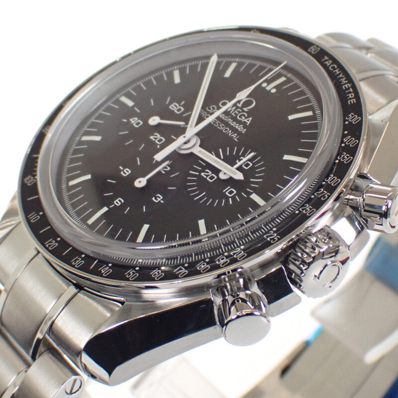 【並行輸入品】オメガ OMEGA スピードマスター ムーンウォッチ プロフェッショナル 311.30.42.30.01.006 腕時計 ステンレススチール 手巻き ブラック文字盤 メンズ【中古】【Aランク】