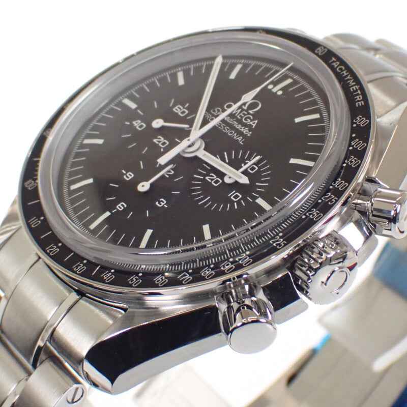 【商談中/対象者以外注文不可】【並行輸入品】オメガ OMEGA スピードマスター ムーンウォッチ プロフェッショナル 311.30.42.30.01.006 腕時計 ステンレススチール 手巻き ブラック文字盤 メンズ【中古】【Aランク】