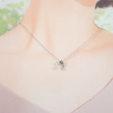 タサキ TASAKI パールペンダント ネックレス K18ホワイトゴールド アコヤ真珠 ダイヤモンド レディース【中古】【Aランク】