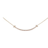 ティファニー TIFFANY&Co. スマイル ペンダント スモール 63058815 ネックレス K18ピンクゴールド ダイヤモンド レディース【中古】【Aランク】