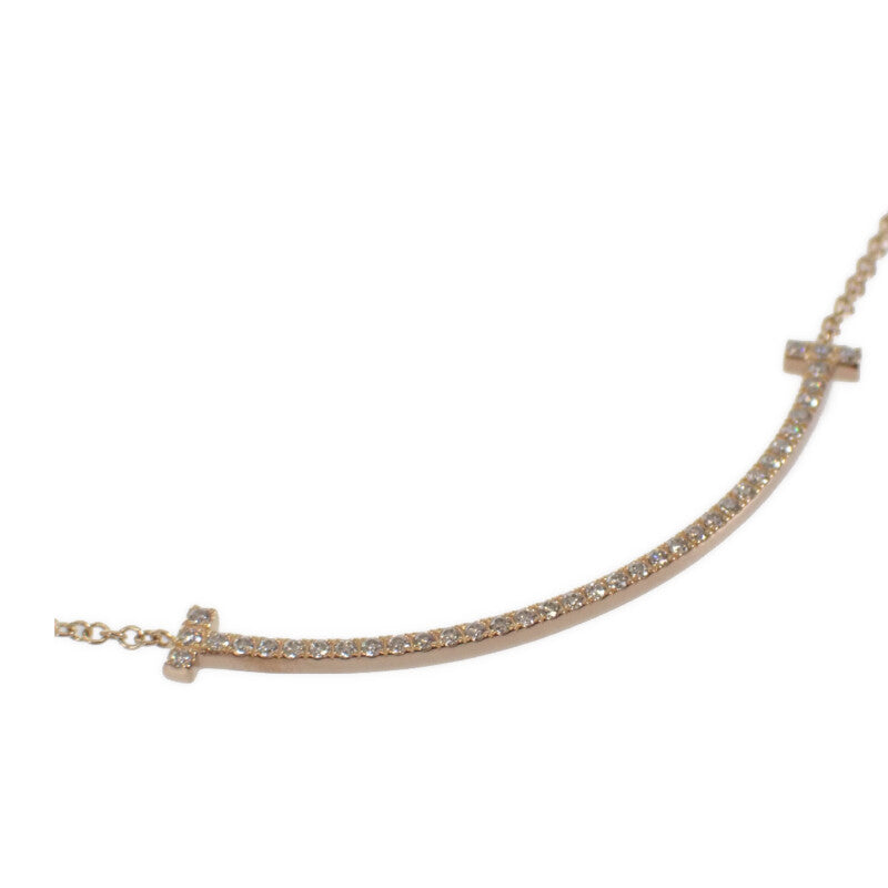 ティファニー TIFFANY&Co. スマイル ペンダント スモール 63058815 ネックレス K18ピンクゴールド ダイヤモンド レディース【中古】【Aランク】
